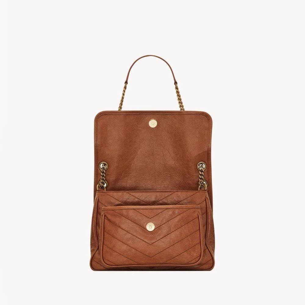 Saint Laurent Niki Medium in Vintage Leather, Light Caramel - Picture 7 of 14
